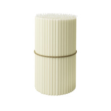 BlueBee Pure Beeswax Candles Bulk for Home - 50pcs Tall Thin Taper Candles, Honey Scent, Smokeless, Long-Burn, All Natural for Church Prayer, Hanukka