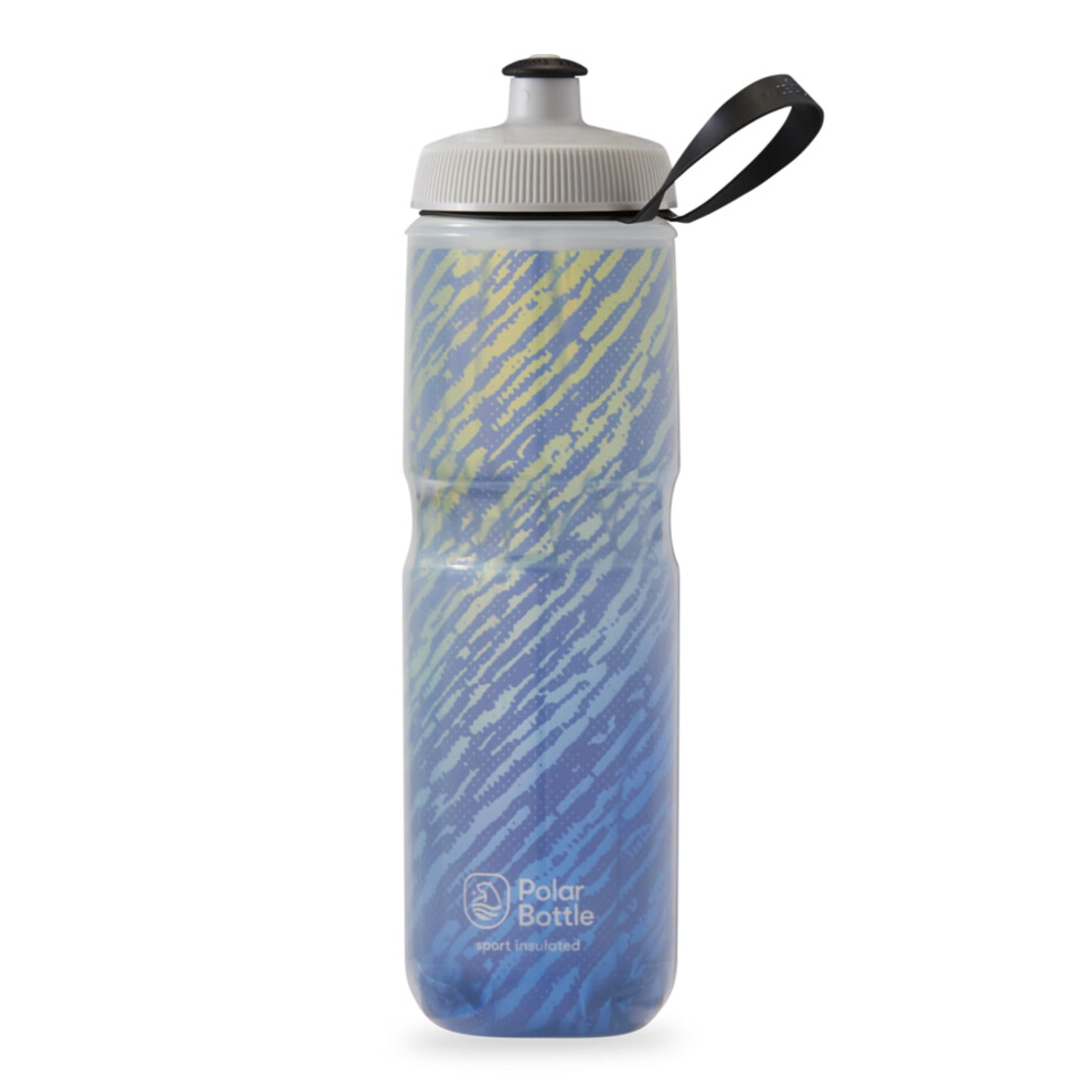 Polar Bottle - Sport Insulated 24oz Nimbus, Moonlight Blue & Gold - Leak Proof Water Bottles Keep Water Cooler 2x Longer than a Regular Reusable Wate