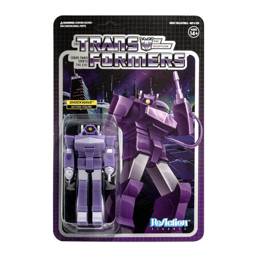 Super7 Transformers Shockwave 3,75 in Figura ReAction