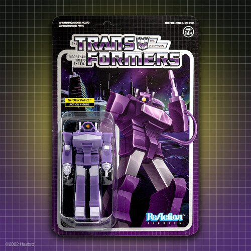 Super7 Transformers Shockwave 3,75 in Figura ReAction 2