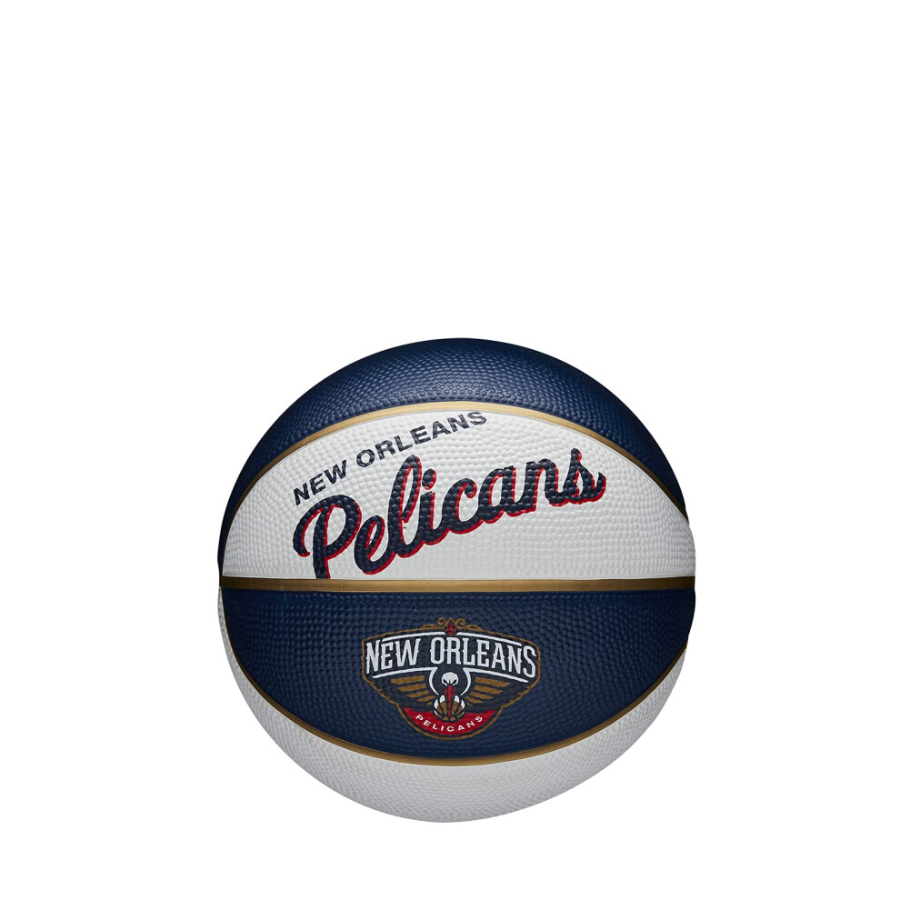 WILSON NBA Team Retro Mini Basketball - New Orleans Pelicans