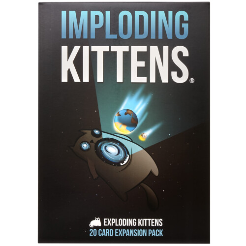Exploding Kittens Pack d'extension Imploding Kittens - 2-5 joueurs, 7+, 15 min - jeu de cartes familial par Exploding Kittens LLC