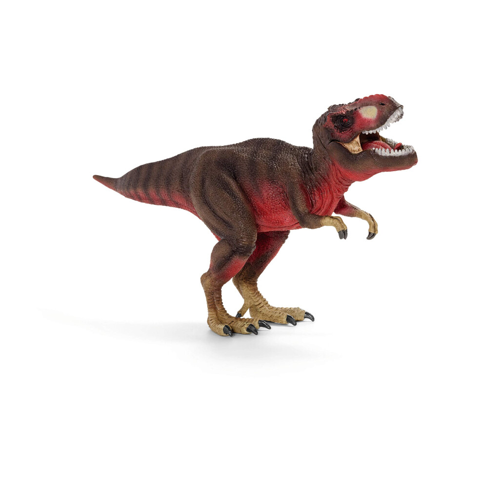 Schleich Dinosaurs Tyrannosaurus Rex - King of the Dinosaurs Tyrannosaurus Rex Toy with TRex Chomping Action Jaw, Dino World Action Figure for Boys a