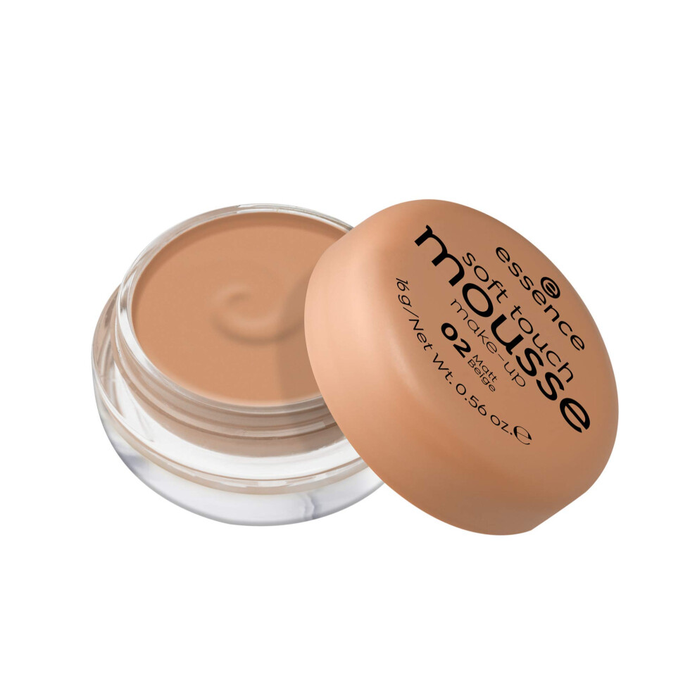 Essence - Soft Touch Mousse Make-Up - 02 Matt Beige-image