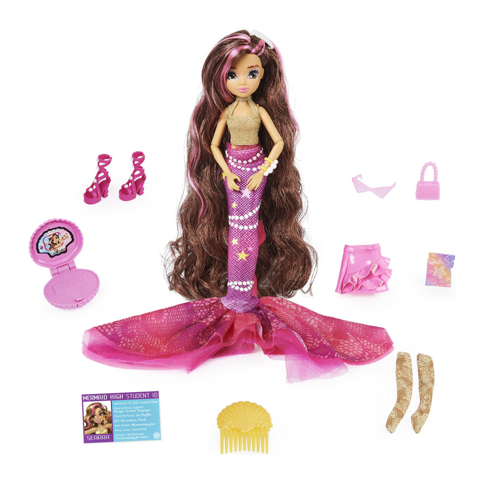 Mermaid High Searra Deluxe Zeemeerminpop & Accessoires Met Afneembare Staart Poppenkleding En Modeaccessoires Kinderspeelgoed Voor Meisjes Vanaf 4 Jaa-image