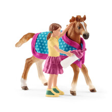 Schleich - Englannin täysiverinen varsa huovalla - Horse Club - Yli 5-vuotiaille lapsille