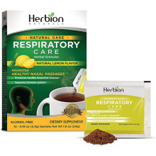 Herbion Naturals Respiratory Care, Natuurlijke Citroen, 10 zakjes, 0.19 oz (5.4 g) elk