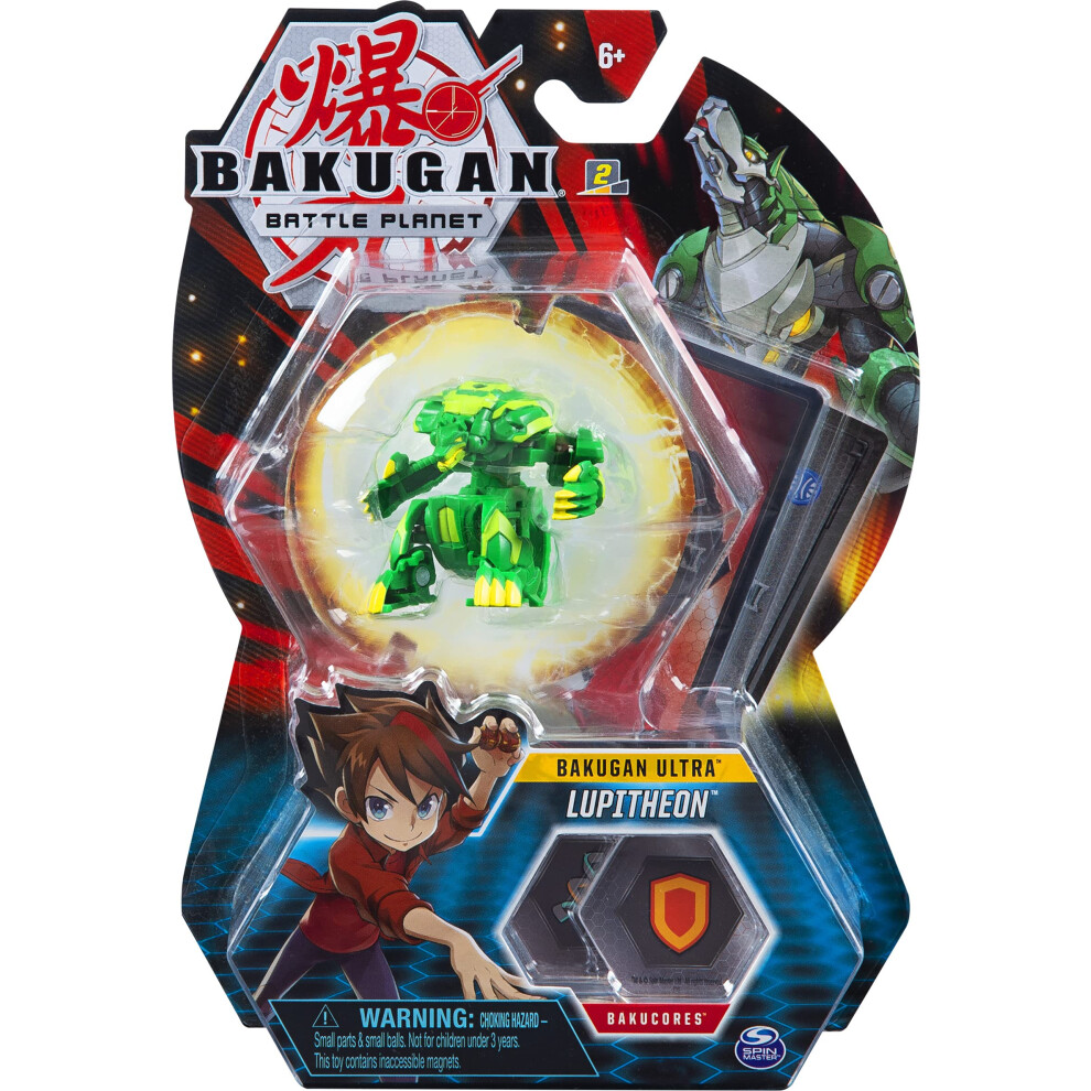 Bakugan Ultra, Lupitheon, 3-inch Collectible Action Figure and Trading Card, for Ages 6 and Up