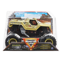 Monstro jam soldado oficial soldado fortune monster colector de caminh o ve culo chast 1:24 brinquedos infantis em escala para meninos de 3 anos