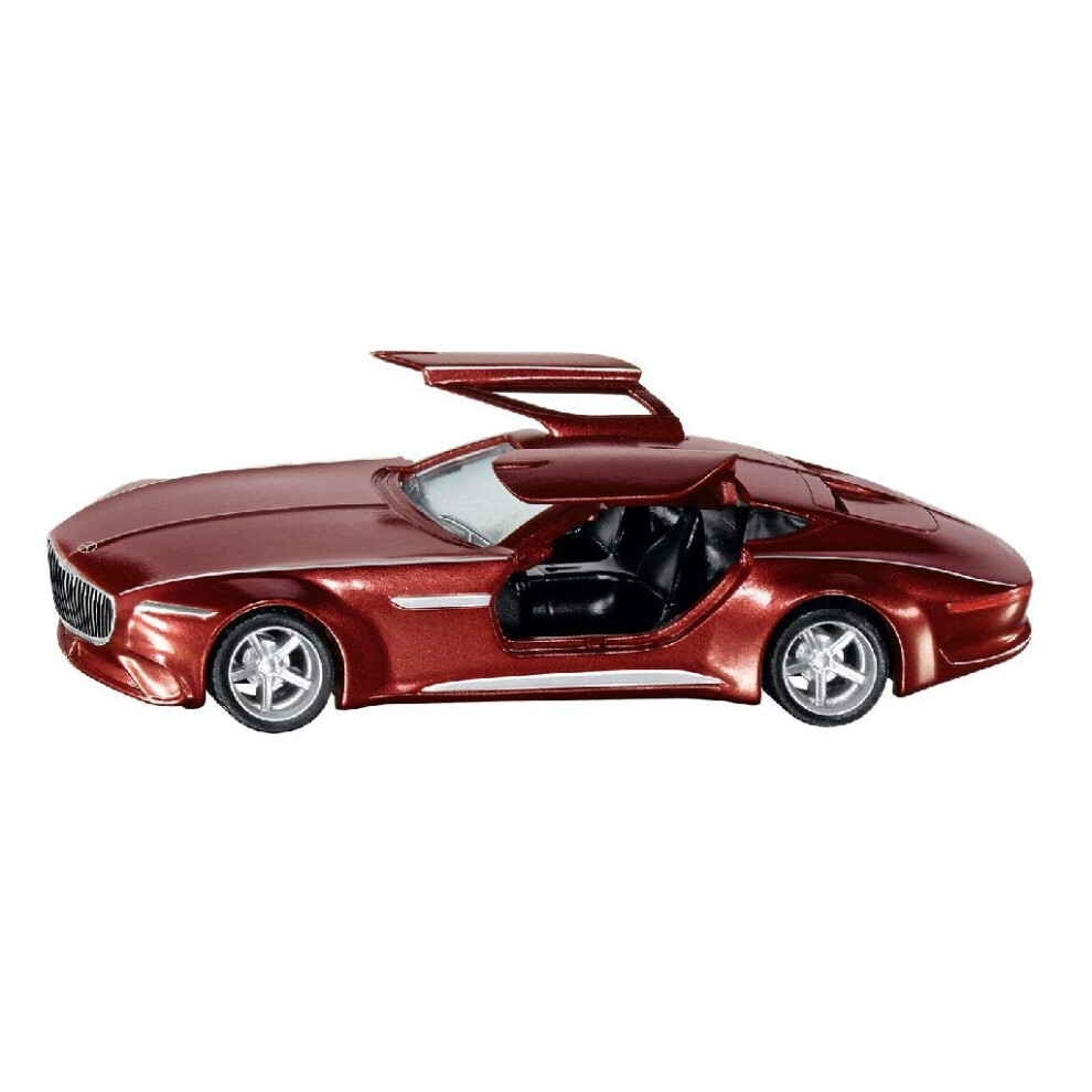 SIKU 2357, Vision Mercedes Maybach 6 Grand Coup, 1:50, Metal/Plastic, Red, Opening hinged Doors, Changeable Wheels