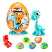 Smashers Junior Dino Dig Large Egg (Brontosaur) by ZURU 18+ Surprises Compounds Mold Dinosaur Preschool Toys Build Construct Sensory Play for Kids 18