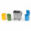 Bruder Bruder Toys Trash Bin Set (3 Small, 1 Big) 1