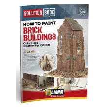 AMO -6510 Weathering Solution Book - Brick Construction Painting Photo Book / AMM6510 Ammo by Mig Solution Book - Hur man mlar tegelbyggnader