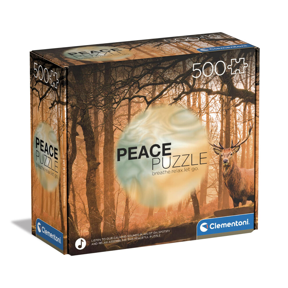 Clementoni 35118 Peace Rustling Silence 500 Pieces, Made in Italy, Jigsaw Puzzle for Adults, Multicolor, Medium