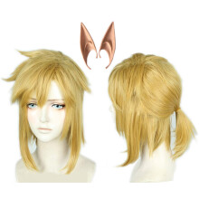 Krtk blond paruka Linfairy Halloween Cosplay paruka pro mue s copem se 2 elfm uchem