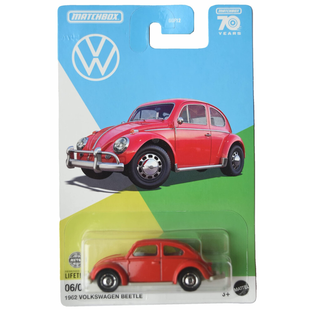 Matchbox 1962 Volkswagen Beetle, red