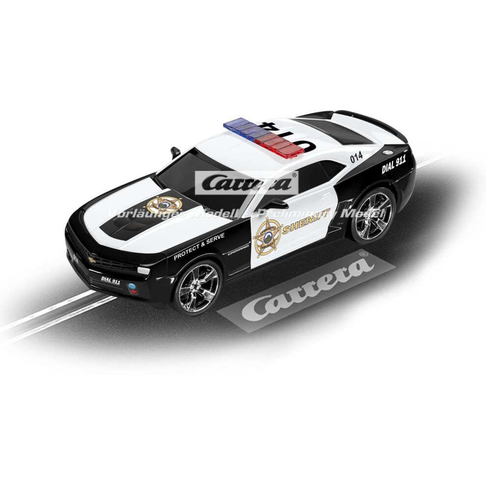 Carrera GO 64031 Chevrolet Camarao ZL1 Sherrif Slot Car Racing Vehicle