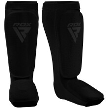 RDX Shin guards Kickboxing Muay Thai, SATRA Approved, MMA Leg Instep Protection Pads, Sparring Training Martial Arts Boxing, Elasticated Padded Prote