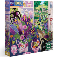 eeBoo Piece & Love: Cocina Lavanda - Rompecabezas de 1000 Piezas - Adulto Cuadrado, 23x23