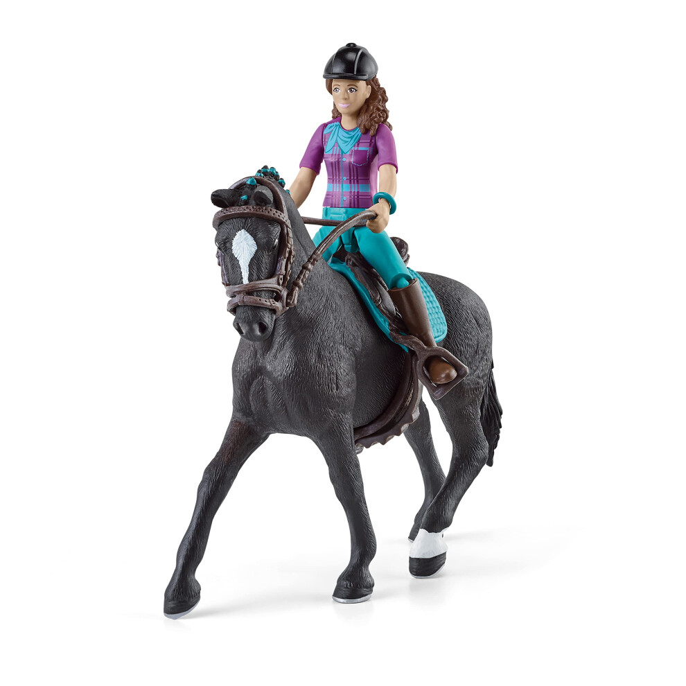 Schleich Horse Club - Lisa & Storm 10 Piece Horse Club Play Set with Rider and Hanoverian Gelding, Horse Gifts for Girls and Boys Ages 5+