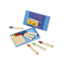 STOCKMAR Wasco Crayons - 12 Kleuren in Kartonnen Doos