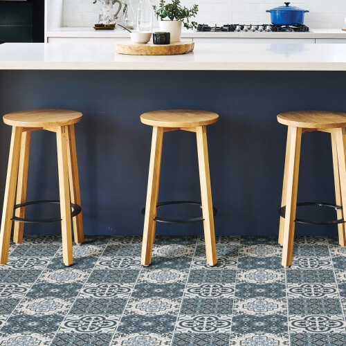 FloorPops FP2951 Myriad Αυτοκόλλητα Πλακάκια Δαπέδου, Μπλέ 2