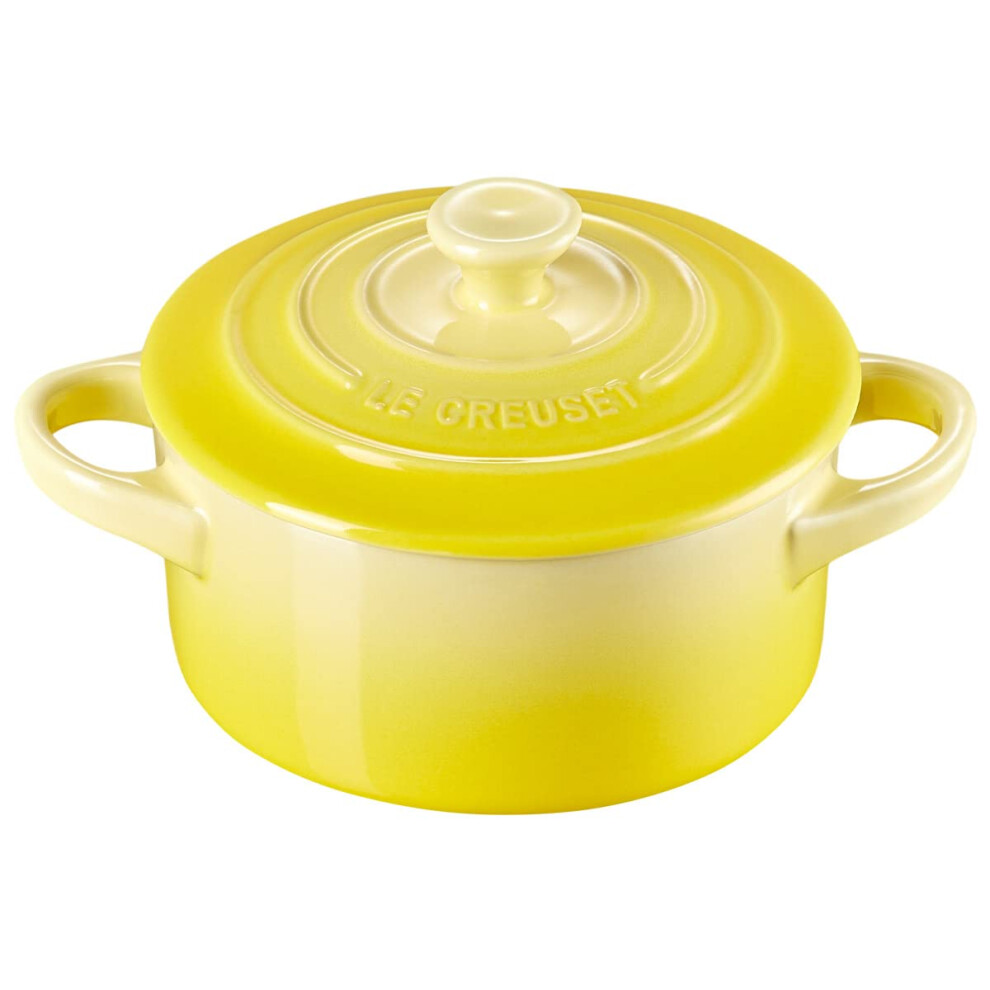 Le Creuset Stoneware Mini Round Cocotte, 8 oz., Soleil