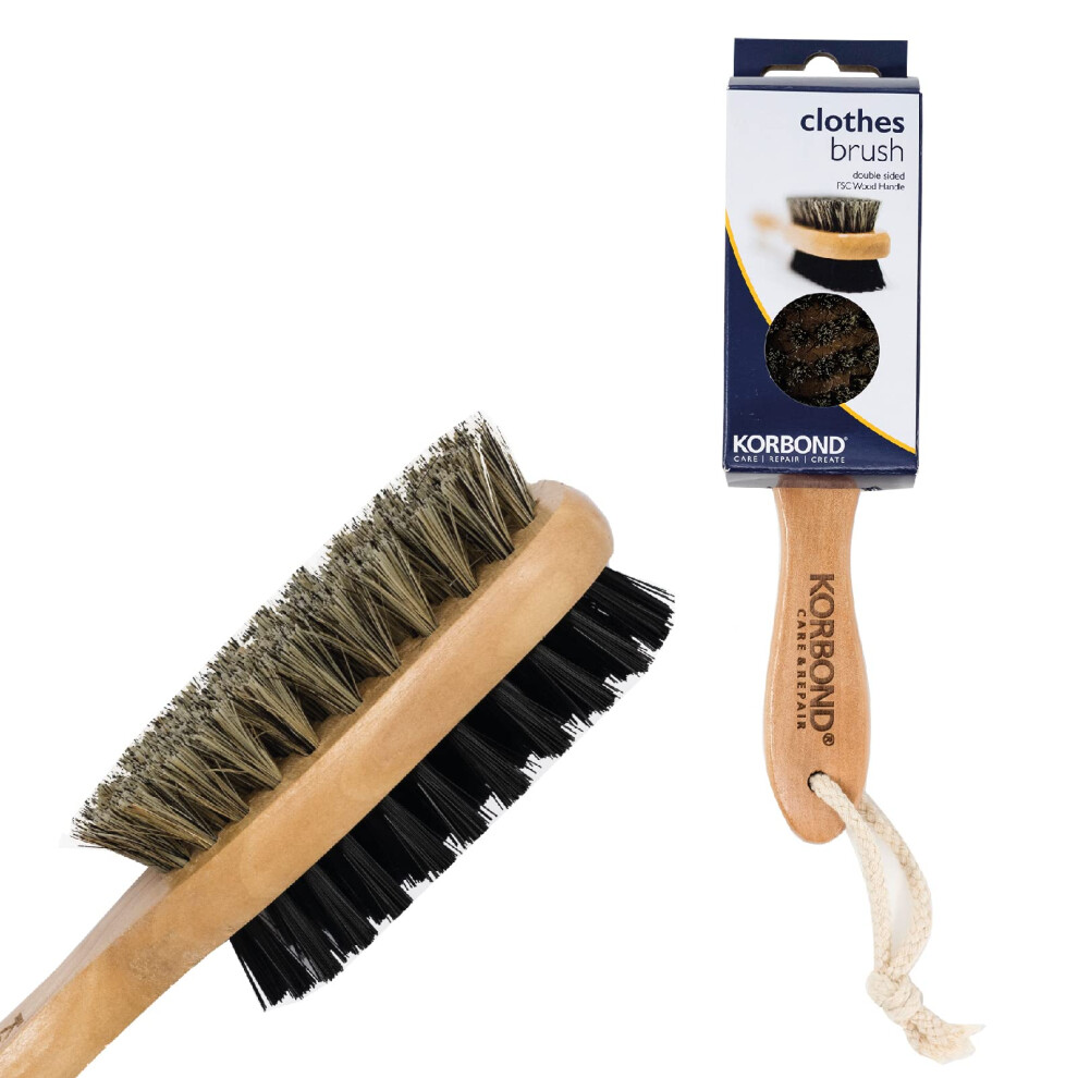 Korbond Double Sided Clothes Brush, Multi-Colour by Korbond