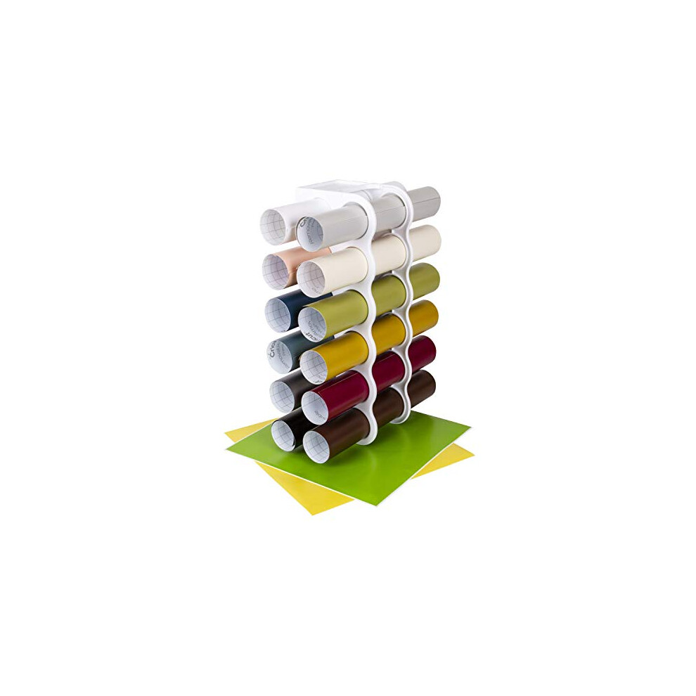 ArtBin 6864AS Storage Rack, Stores 12 Vinyl Rolls, White, 0