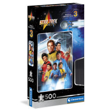 Clementoni - Star Trek - Cult Movie - Collection Puzzle of 500 Pieces - Patience and Thinking Game - Portrait Size - Net Image - 49 x 36 Cm - Ages 14