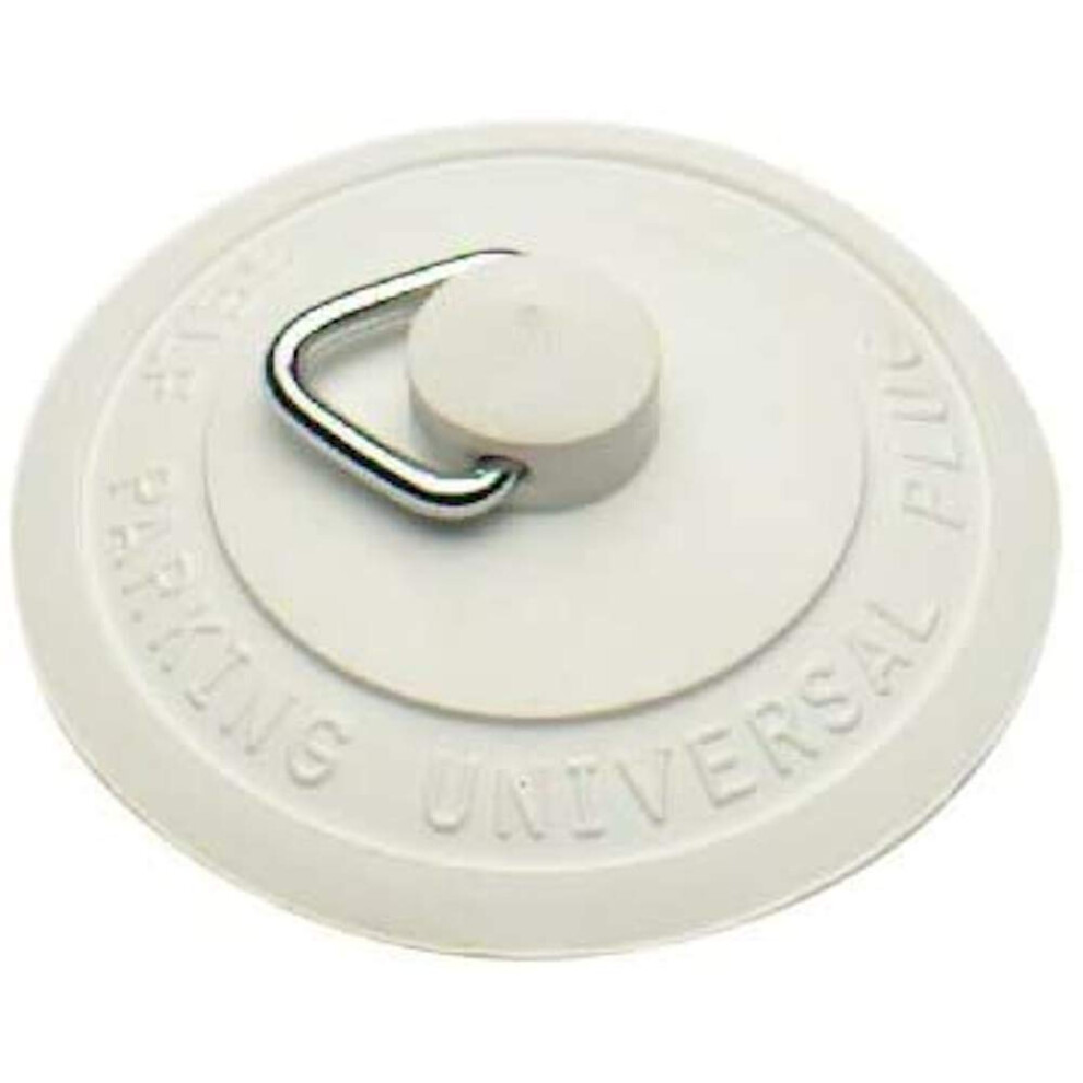 Bulk Hardware Bh00004 Self Seating Universal Basin And Bath Stopper-White Rubber 5013249298607