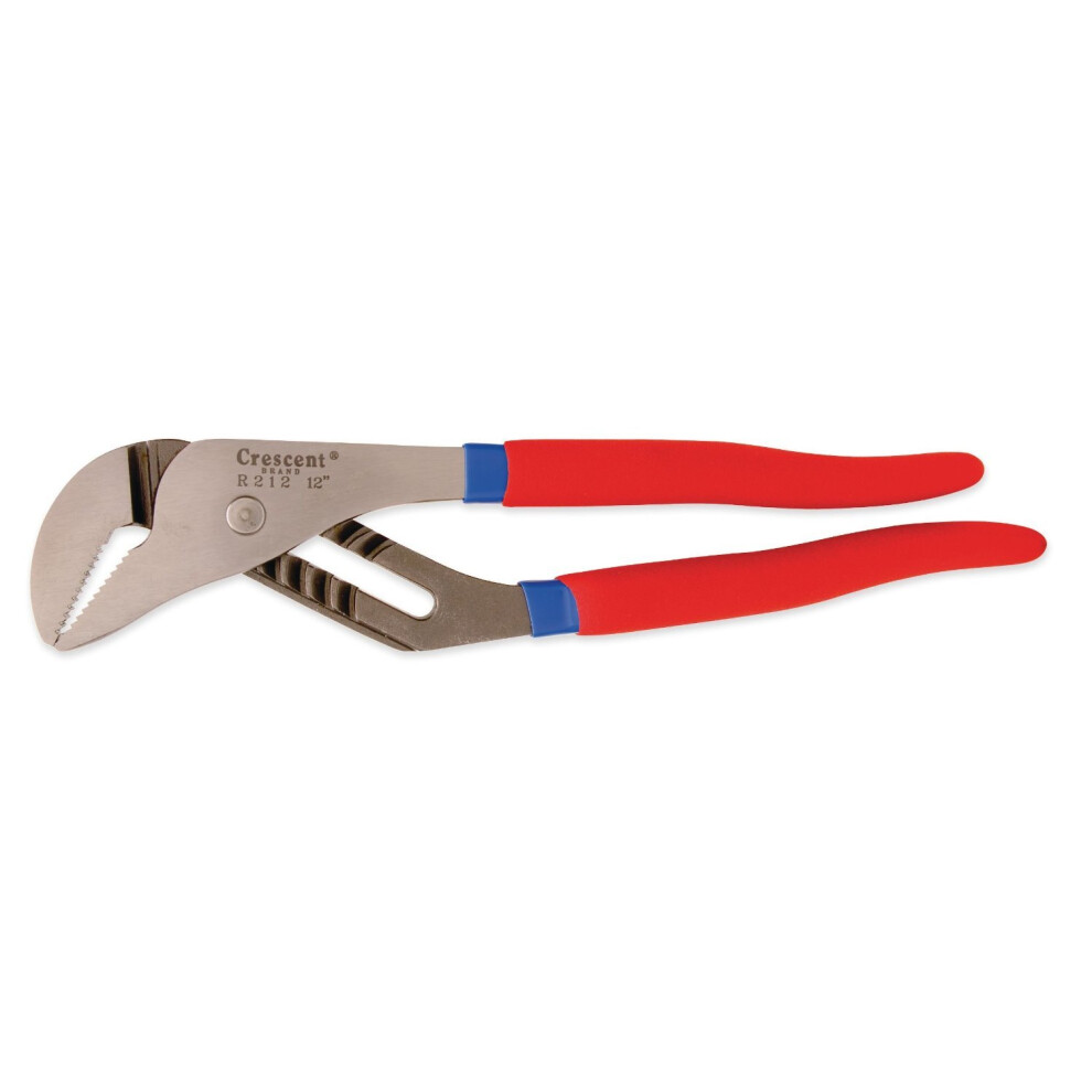 Crescent R212CV 3-Inch Jaw Capacity 12-Inch Straight Jaw Cushion Grip Tongue and Groove Plier,