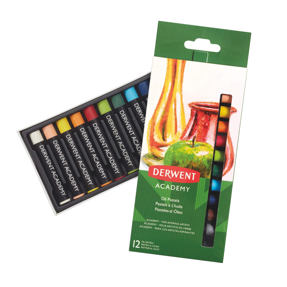 Derwent Academy Oil Pastels - 2301952, Set of 12