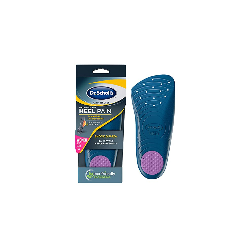 Dr Scholls HEEL Pain Relief Orthotics  clinically Proven to Relieve Plantar Fasciitis, Heel Spurs and general Heel Aggravation (for Womens 6-10,)