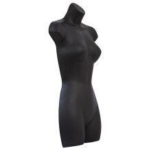 Adult Female Full Size Hanging Body Form Display Mannequin Body Form Mannequin Display Form Ideal for Shop Display, Market Traders (Black)