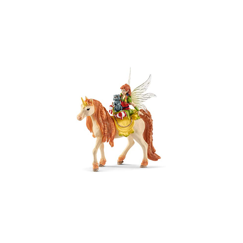 Schleich Bayala Fairy Marween Doll with Glitter Unicorn Figurine 3pc. Playset - Featuring Magical Marween and Unicorn Figure for Fun and Imaginative