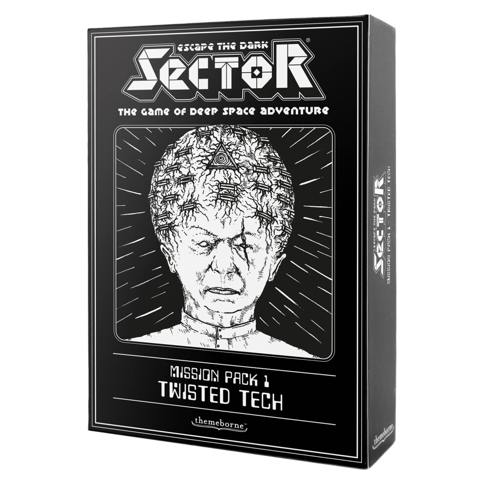 Asmodee Escape The Sector Board Game Twisted Tech Mission Pack 1 - Unleash Sinister Technology! Cooperative Sci-Fi Adventure Game For Adults, Ages 14+, Dark