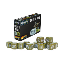 Olive Drab Order Dice for Bolt Action av Warlord Games