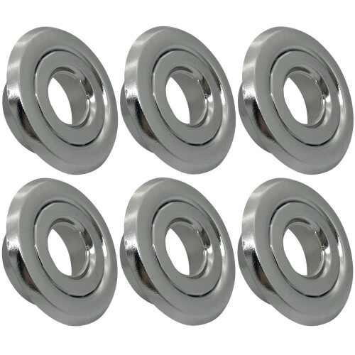 Happy Tree (6er Pack) 3/4" IPS Brandschutzsprinkler Kopf Abdeckplatte Chrom