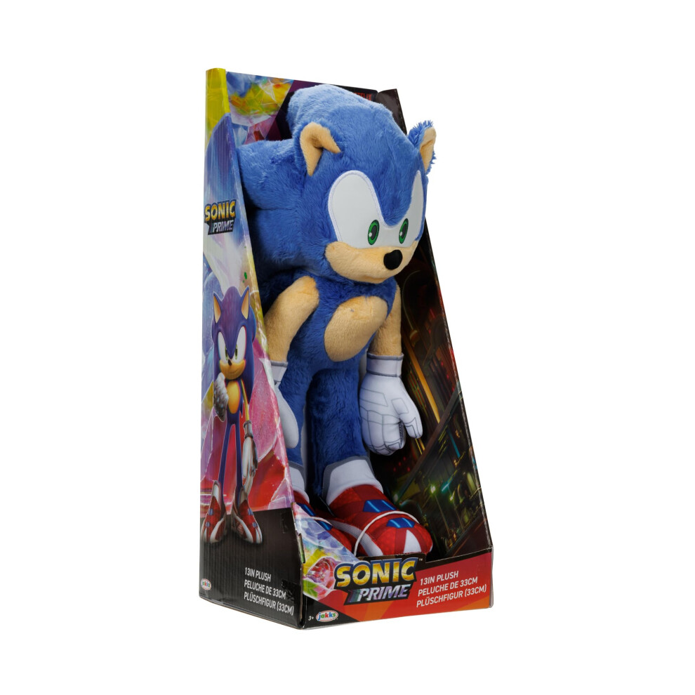 New Sonic The Hedgehog Sonic Prime 13 Inch Plush Figure Doll Stuffed Animal