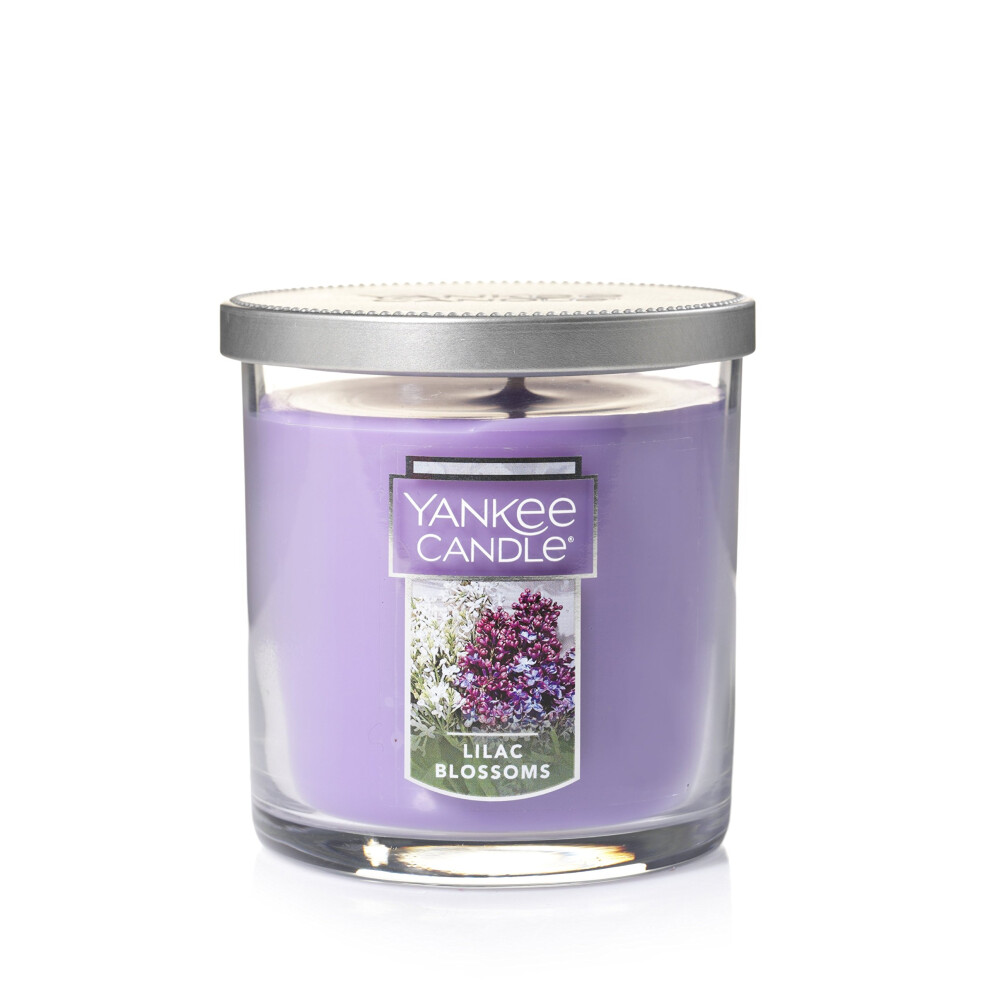 Yankee Candle Lilac Blossoms Scented, Classic 7oz Small Tumbler Single Wick Candle, Over 35 Hours of Burn Time