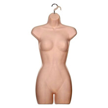 Adult Female Full Size Hanging Body Form Display Mannequin Body Form Mannequin Display Form Ideal for Shop Display, Market Traders (Dark Skin)