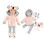 Emily Rose Roupos de boneca de 18 polegadas | 4-PC 18 """" Doll Winter Snow Jacket Coat Koala Roupet Gift Settle Inclui chap   u de malha e botas de 1