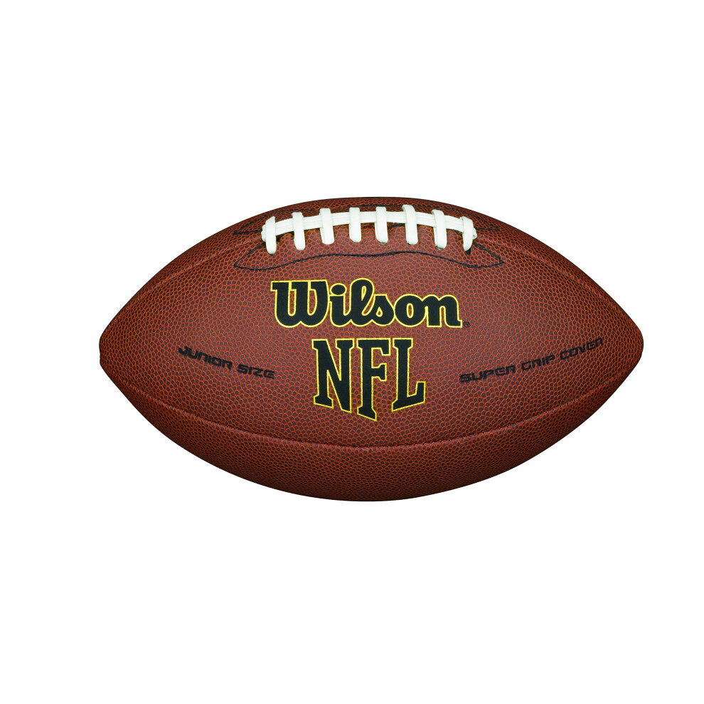 Wilson NFL Super Grip Composite Football - Junior Size, Brown