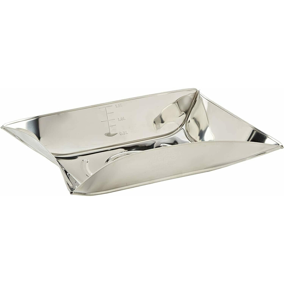 Yellowstone Stainless Steel Camping Cooking Flat Foldable Pot
