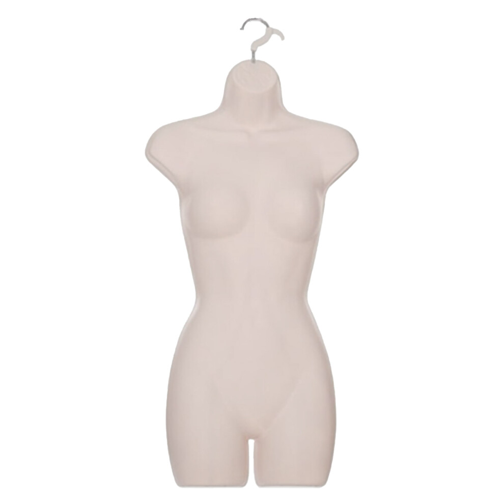 Adult Female Full Size Hanging Body Form Display Mannequin Body Form Mannequin Display Form Ideal for Shop Display, Market Traders (Light Skin)