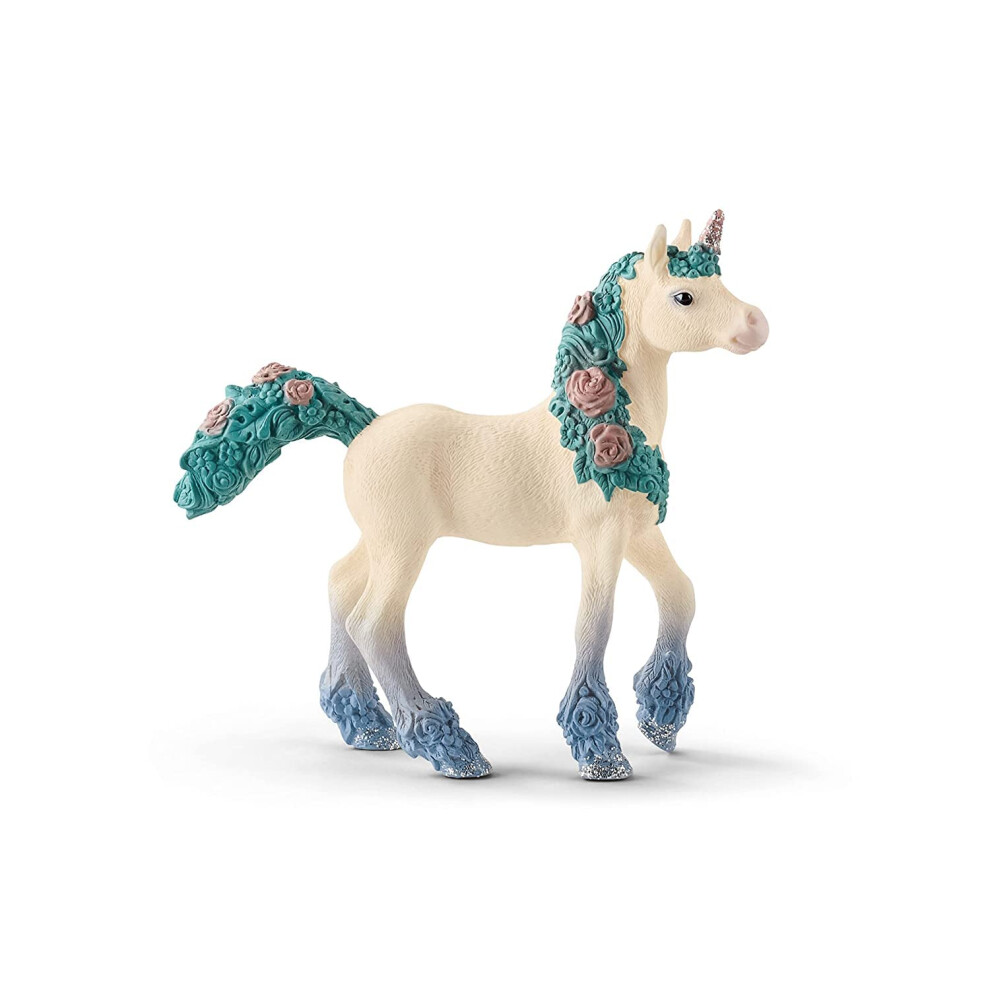 Schleich 70591 Unicorn with Flowers, Foal (Bayala), Multicolor