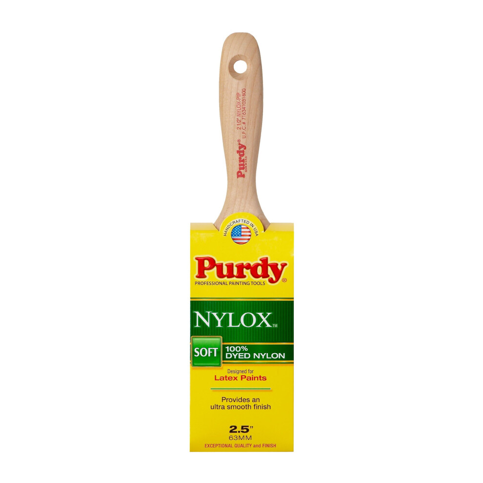 Purdy 144324225 Nylox Series Pip Enamel/Wall Paint Brush, 2-1/2 inch