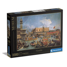 Clementoni - Museumcollectie - Canaletto Terugkeer van Bucentaur bij de Molo op Hemelvaartsdag - 1000 volwassen stukjes kunstpuzzel schilderijen beroe