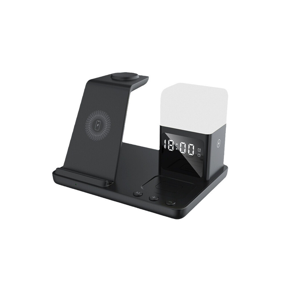 Chronus 6-in-1 Charger w/Clock & Light for iPhone, AirPods, iWatch